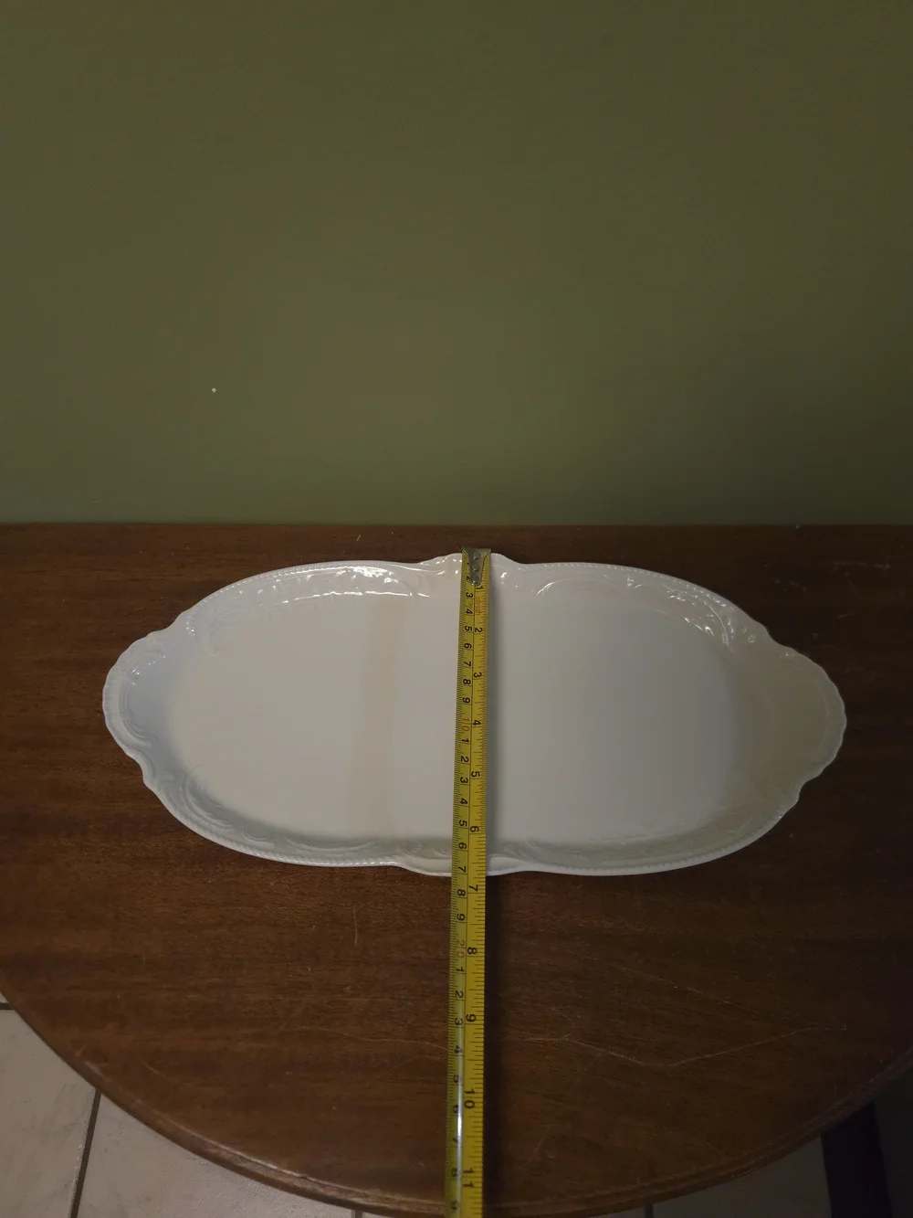 Rosenthal Classic White Porcelain Oval Platter 14x7 in Germany Solid Glossy